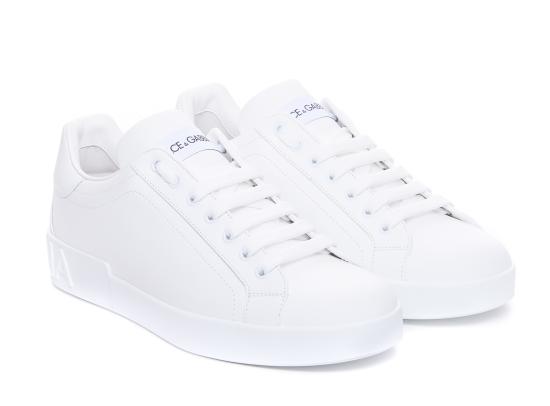 26FW 돌체앤가바나 카프스킨 포르토피노 스니커즈 CS1772 A106580001 WHITE - DOLCE & GABBANA