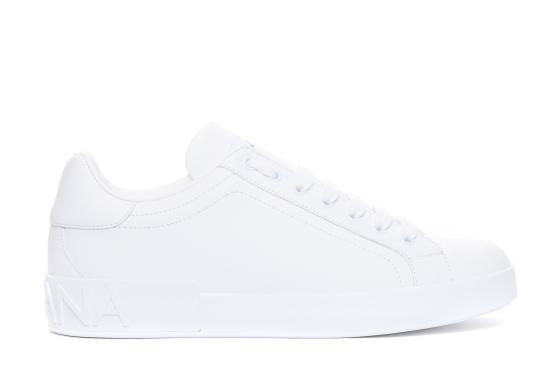 26FW 돌체앤가바나 카프스킨 포르토피노 스니커즈 CS1772 A106580001 WHITE