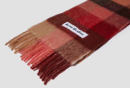 26FW 아크네 스튜디오 모헤어 체크 스카프 FN UX SCAR000115 - ACNE STUDIOS