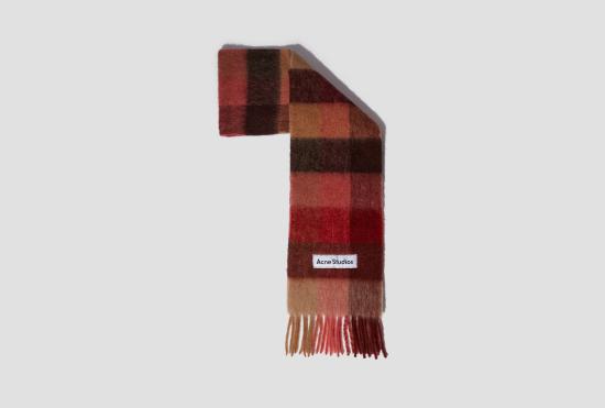 26FW 아크네 스튜디오 모헤어 체크 스카프 FN UX SCAR000115 - ACNE STUDIOS