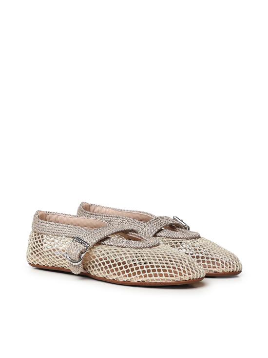 26FW 알라이아 플랫 슈즈 AA3A029A041 A45 BEIGE GRISE - ALAIA