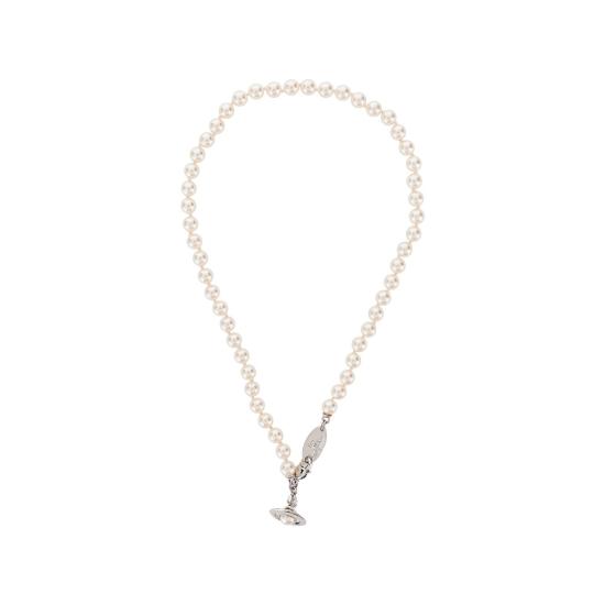 26FW 비비안웨스트우드 시모네타 펄 목걸이 시모네타 펄 목걸이 63010085 02P113 CN Silver - VIVIENNE WESTWOOD