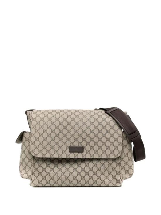 26FW [키즈] 구찌 GG 플러스 다이아퍼 백 211131 KGDIG 099 8588 BEIGE EBONY COCOA DARK CHOCOLATE