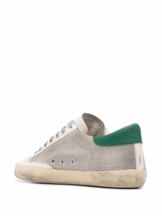 26FW 골든구스 슈퍼스타 스니커즈 GMF00101 F00268670215 SILVER WHITE GREEN - GOLDEN GOOSE
