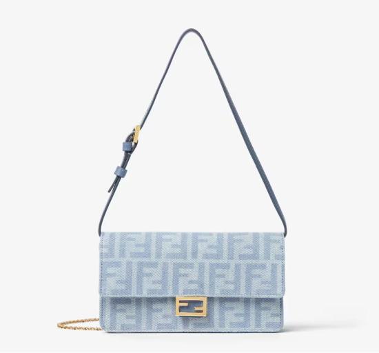 26FW 펜디 숄더백 8M0498 AY6YF1X25 DENIM CERULEO