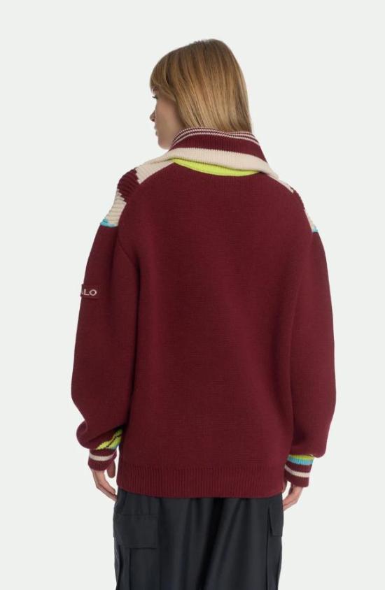 26FW 말로 집업 니트 XMC003 F1B02EN176 BORDEAUX MULTIC - MALO