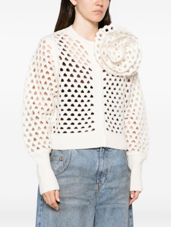 26FW 블루마린 가디건 RF6159 MAB35X0817 NATURAL WHITE - BLUMARINE