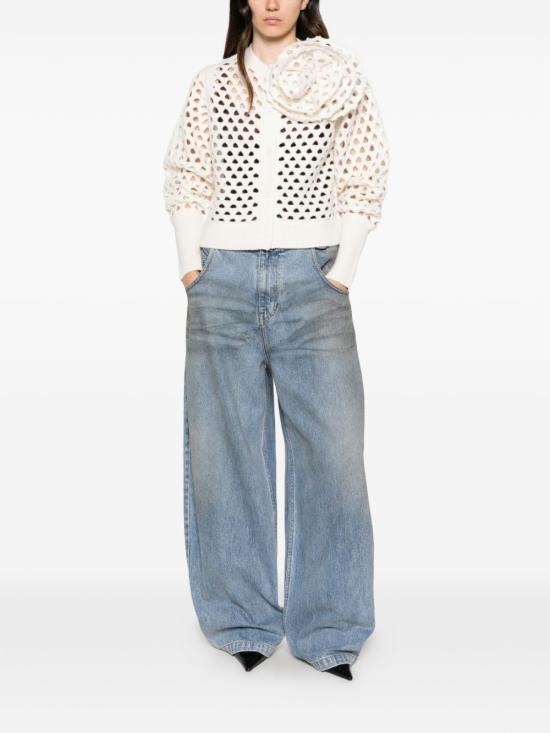 26FW 블루마린 가디건 RF6159 MAB35X0817 NATURAL WHITE - BLUMARINE