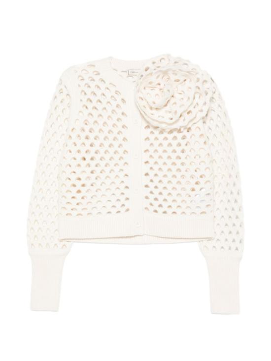 26FW 블루마린 가디건 RF6159 MAB35X0817 NATURAL WHITE - BLUMARINE