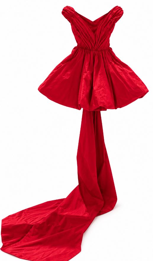26FW 블루마린 미디 원피스 NF6011T8864 4A507AX0824 LIPSTICK RED