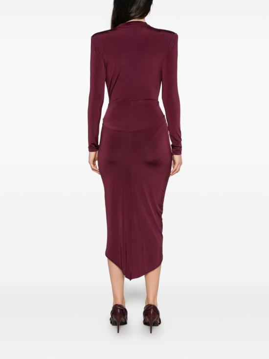 26FW 아멘쿠튀르 미디 원피스 AMW26406 G14 BORDEAUX - AMEN COUTURE