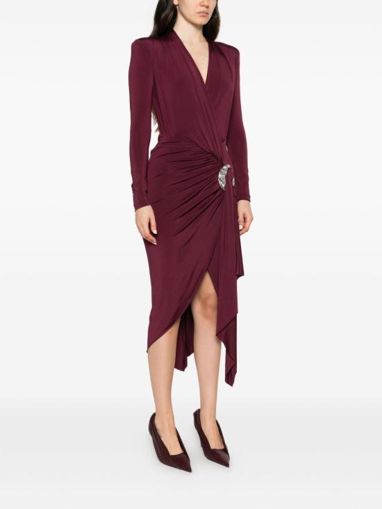 26FW 아멘쿠튀르 미디 원피스 AMW26406 G14 BORDEAUX - AMEN COUTURE