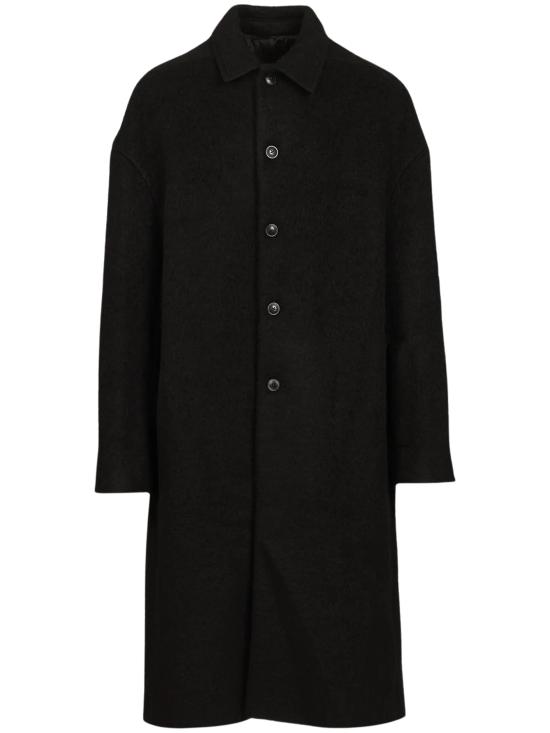 26FW 릭 오웬스 버튼드 브래드 싱글 코트 RU02F4970 WBD09 BLACK