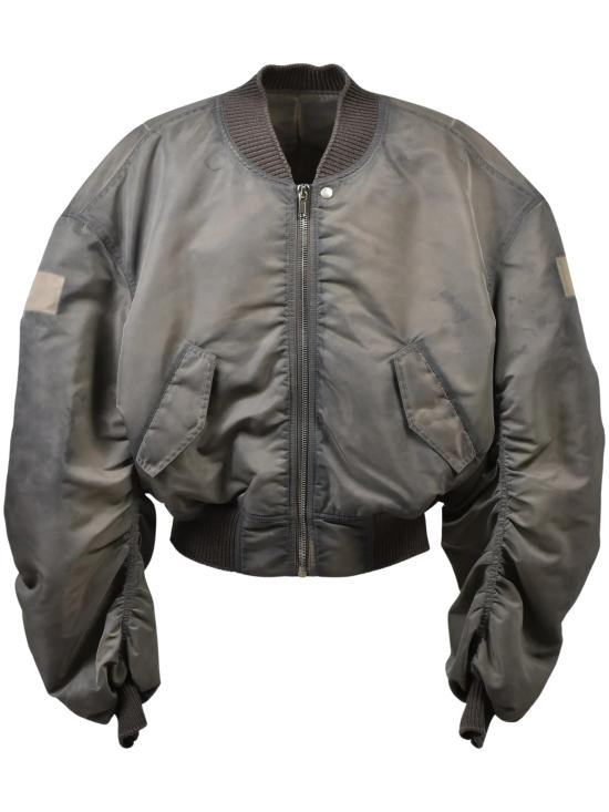 26FW 릭 오웬스 SECCHIA 플라이트 봄버 재킷 RR02F4792 NBFDH378 GREY