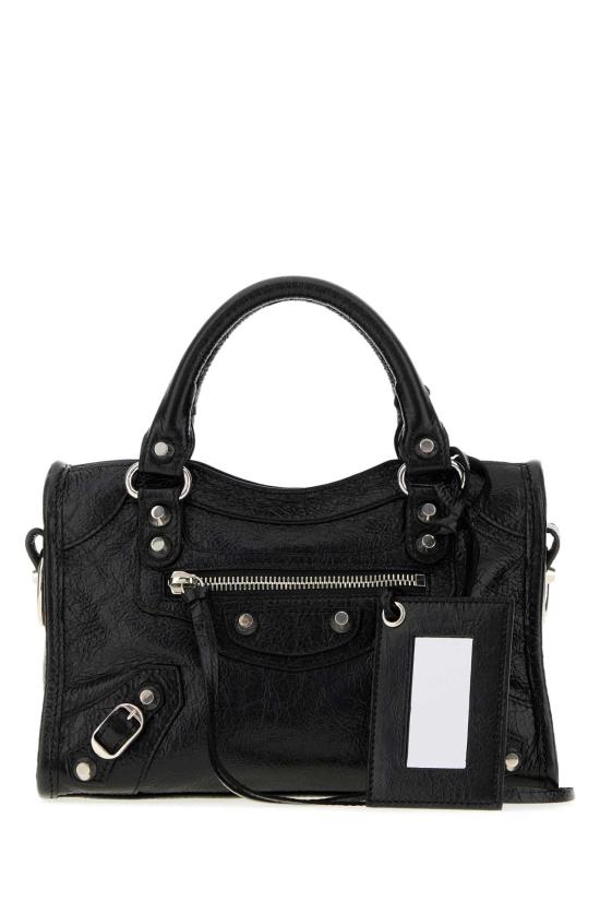 26FW 발렌시아가 르 시티 백 8657632ACLR 1000 Black