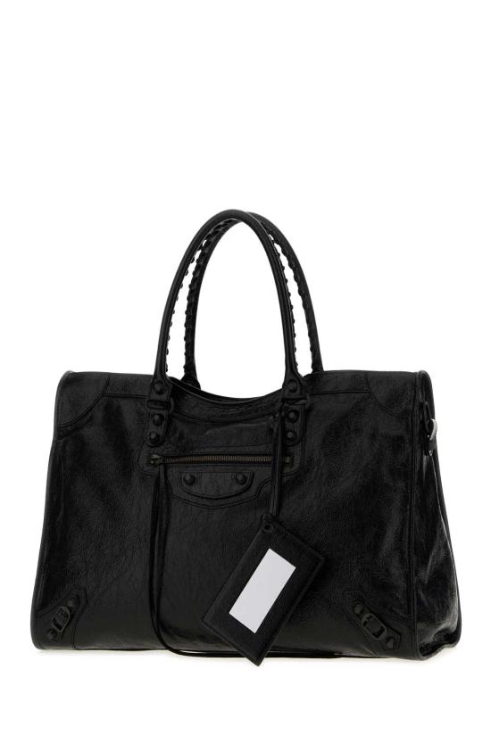 26FW 발렌시아가 르 시티 백 라지 8657652ACFH 1000 Black - BALENCIAGA
