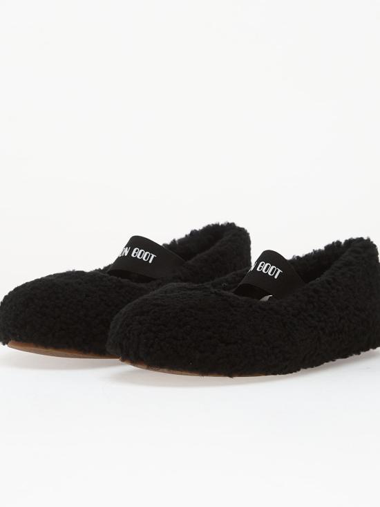 26FW 문부츠 시어링 퍼 발레리나 플랫슈즈 80D2400010 N001 NERO - MOON BOOT