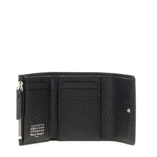 26FW 마르지엘라 지퍼 컴팩트 트라이폴드 지갑 SA3UI0010P4455 Black - MAISON MARGIELA