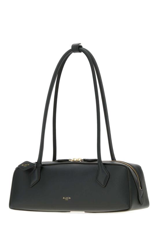 26FW 알라이아 르 테켈 미디움 레더 숄더백 AA1S06033I061 U48 Grey - ALAIA