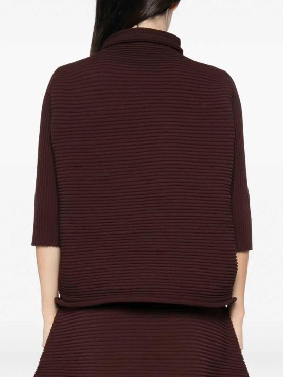 26FW 플리츠플리즈 터틀넥 PP68KK80147 BURGUNDY - PLEATS PLEASE