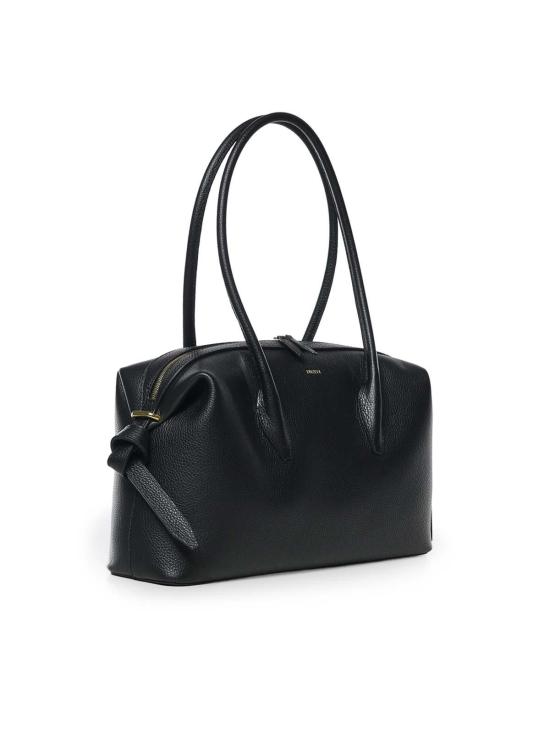 26SS 유제피 캐리어 BRIOCHEDUFFLEPEBBLEGRAINLEATHER BLACK - YUZEFI
