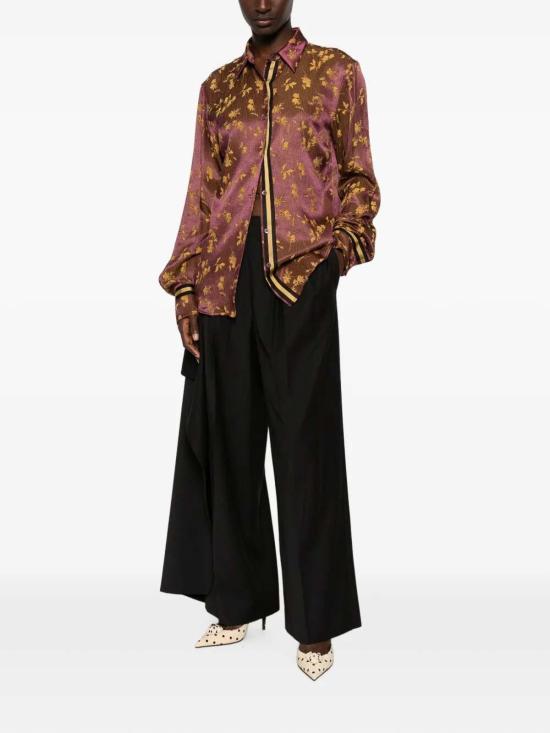 26FW 드리스 반 노튼 셔츠 107134261PUR BURGUNDY - DRIES VAN NOTEN