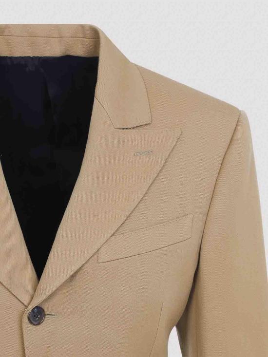 25FW 셀린느 다이애그널 울 콜론 재킷 RV15G092D04CA CAMEL - CELINE