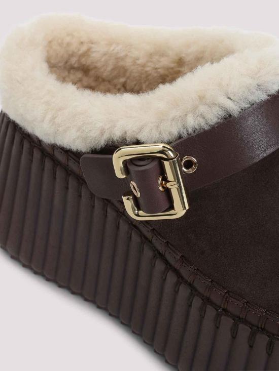 26FW 끌로에 뮬/슬리퍼 CH25W13CTX28X BROWN - CHLOE
