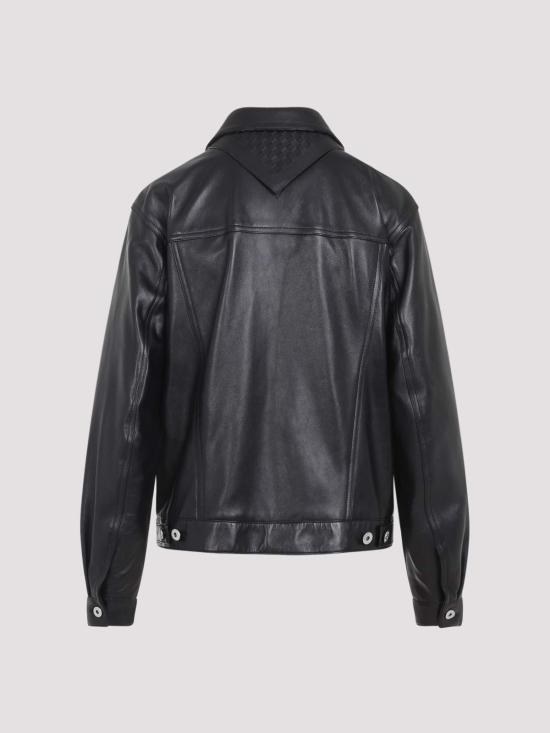 25FW 보테가베네타 가죽 자켓 857932V61D01010 BLACK - BOTTEGA VENETA