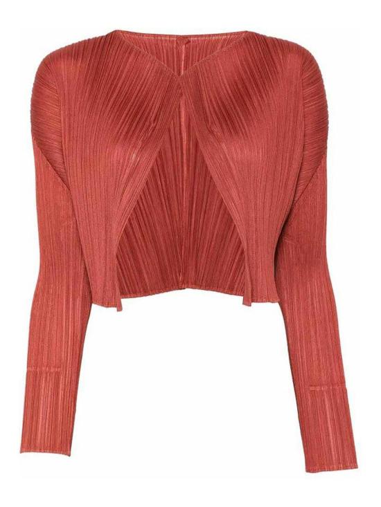 26FW 플리츠플리즈 가디건 PP68JO13249 RED