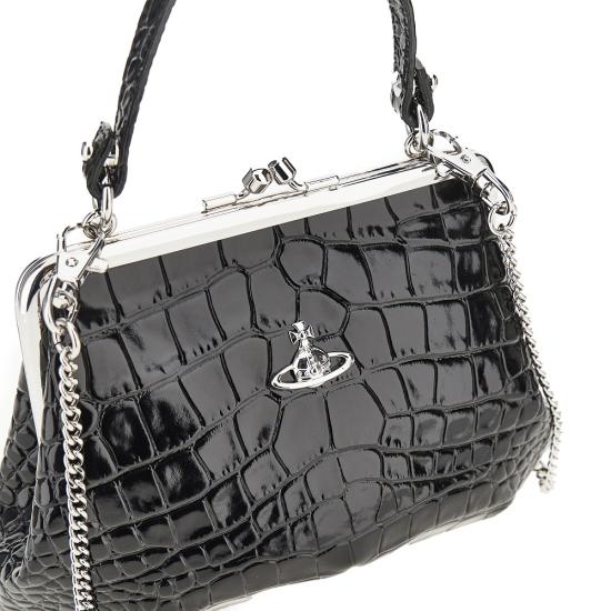 26FW 비비안웨스트우드 그래니 프레임 퍼스 4B010007W L0098 Black - VIVIENNE WESTWOOD