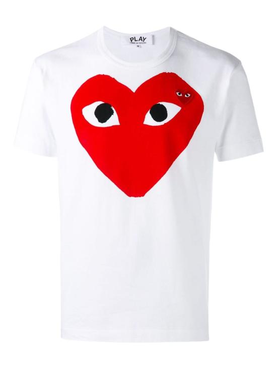 26FW 꼼데가르송 반팔 티셔츠 AXT026 1 WHITE - COMME DES GARCONS