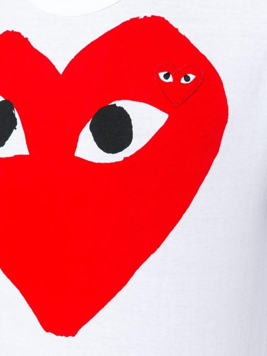 26FW 꼼데가르송 반팔 티셔츠 AXT026 1 WHITE - COMME DES GARCONS