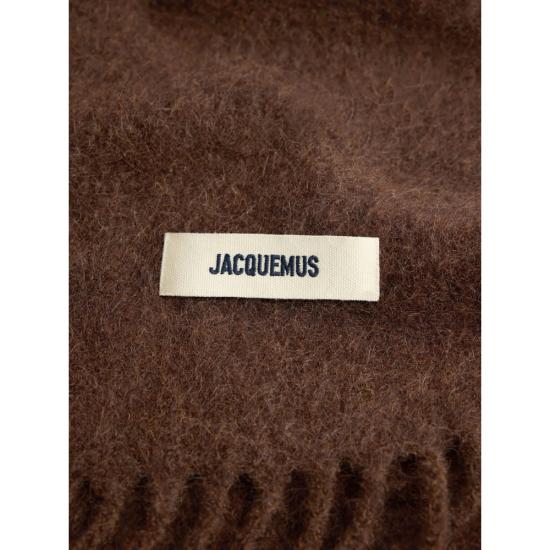 26FW 자크뮈스 프린지 울 스카프 ACU00572BOT4032 850 BROWN DOM - JACQUEMUS
