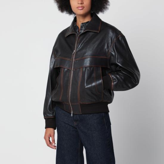 26FW 던스트 가죽 자켓 UDJU6C103LE Brown