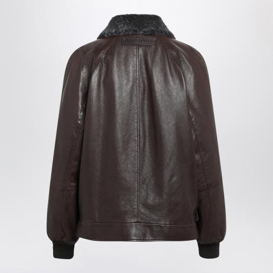 26FW 미우미우 가죽 자켓 MPW038OOO6444 Brown - MIU MIU