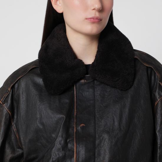 26FW 던스트 가죽 자켓 UDJU6C102DLE Black - DUNST