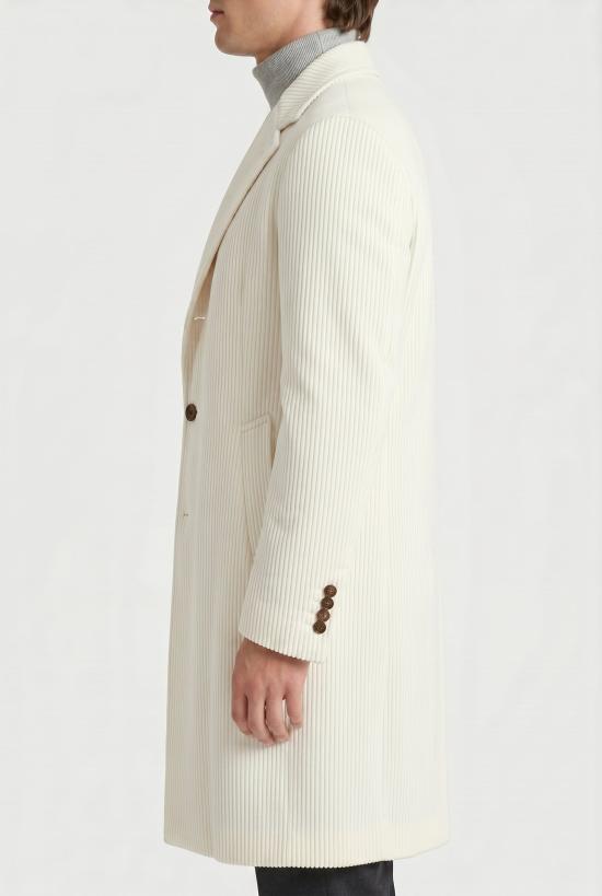  브루넬로 쿠치넬리 코트 i230550 WHITE - BRUNELLO CUCINELLI