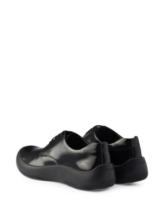 26FW 프라다 브러쉬드 레더 레이스드 슈즈 2EE497055FG000F0002 BLACK - PRADA