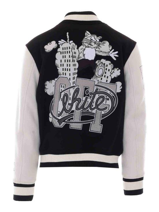 26FW 오프화이트 자켓 OMEH053F26FAB001001 BLACK - OFF WHITE