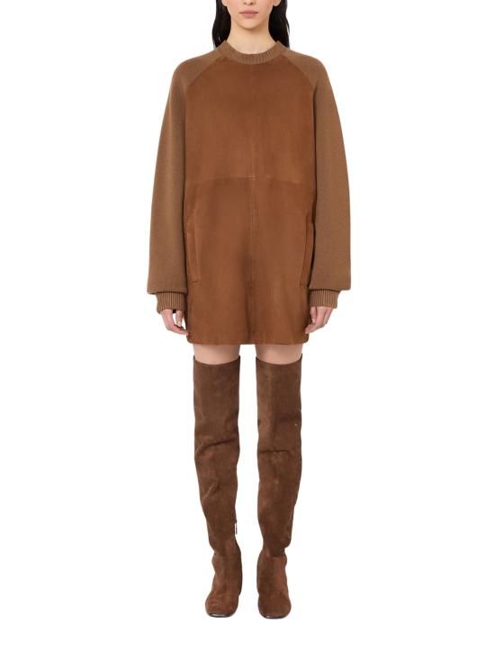 26FW 막스마라 미디 원피스 2621326143600 002 BROWN - MAX MARA