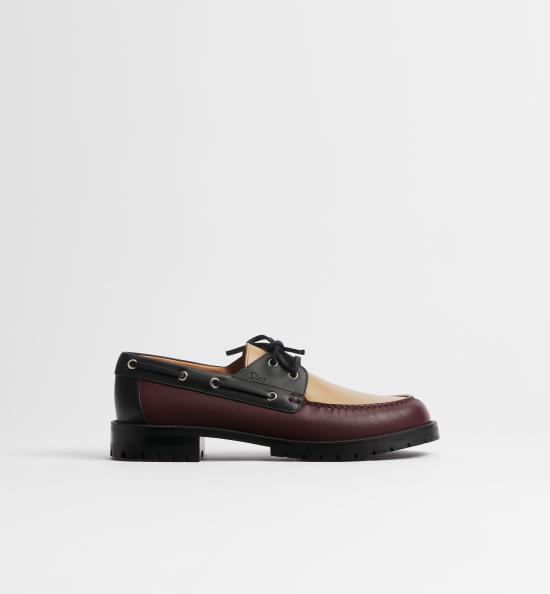 26FW 디올 로퍼 3LO240ACF BURGUNDY MULTICOLOUR