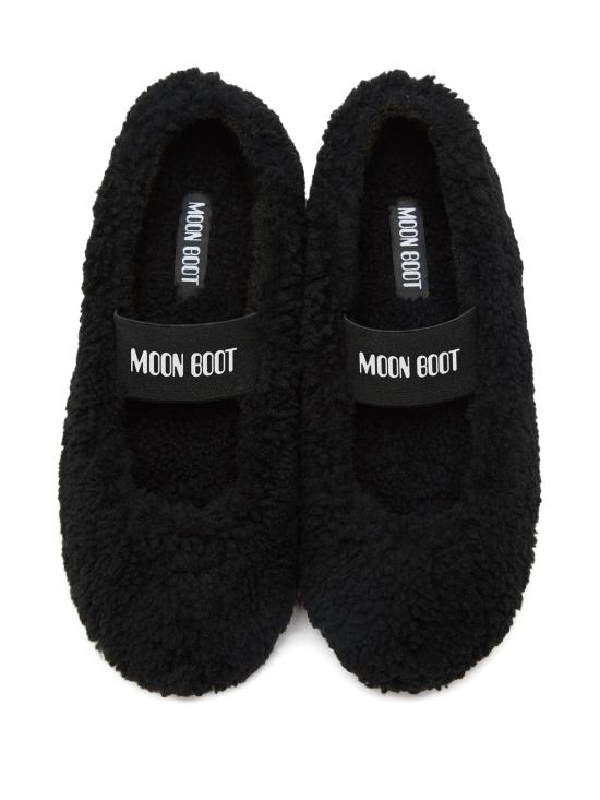 26FW 문부츠 시어링 퍼 발레리나 플랫슈즈 80D2400010N001 BLACK - MOON BOOT