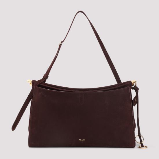 26SS 알라이아 르 클릭 포켓 35 누벅 숄더백 AA1L2038CA214332 BORDEAUX - ALAIA