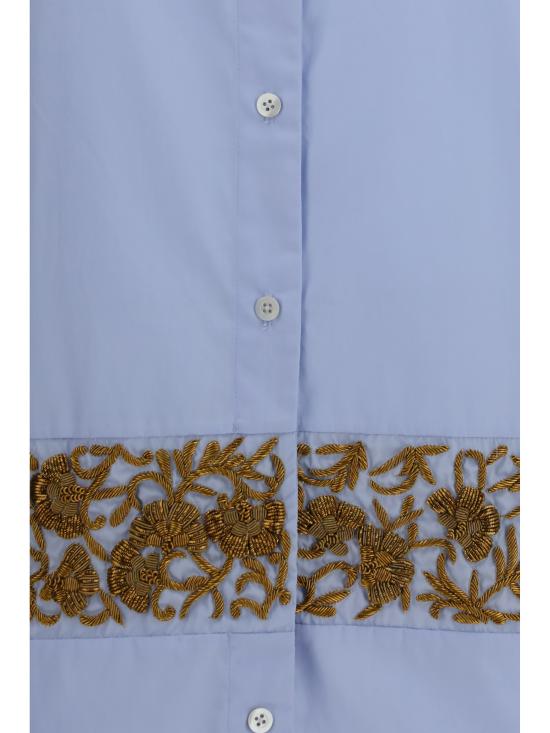 26FW 드리스 반 노튼 셔츠 2620107404314514 LIGHT BLUE - DRIES VAN NOTEN