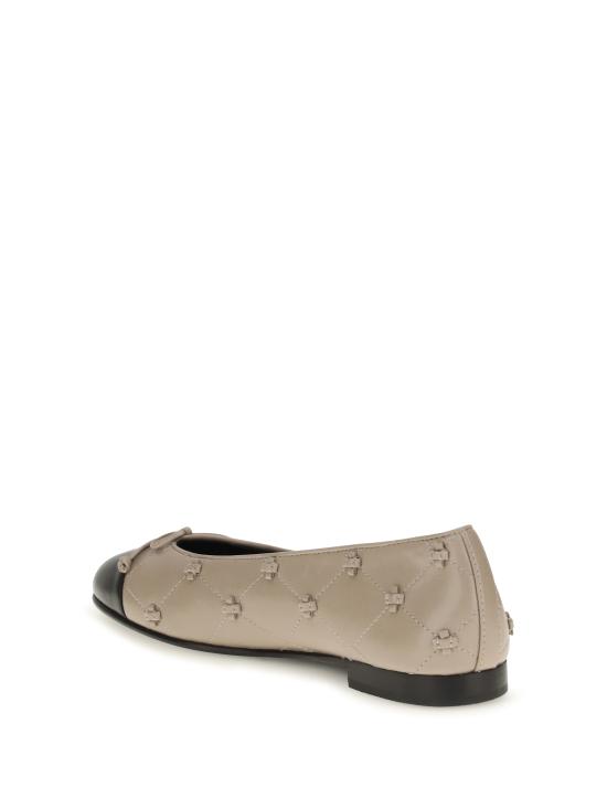26FW 토리버치 플랫 슈즈 187846016 SOFT CEMENT PERFECT BLACK - TORY BURCH