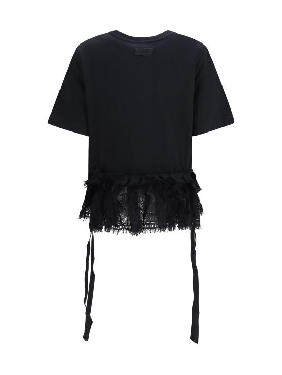 26FW 알렉산더 맥퀸 반팔 티셔츠 A000L5QLAEZ1000 BLACK - ALEXANDER MCQUEEN
