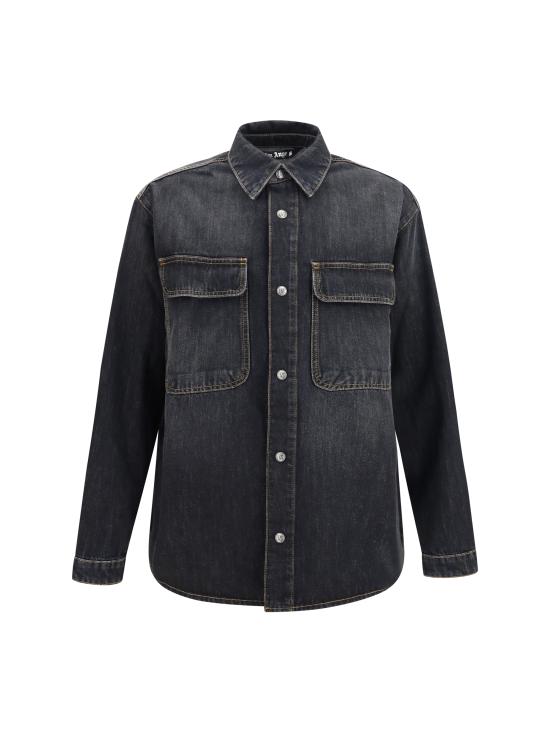 26FW 팜앤젤스 데님 셔츠 PAMYD001DN0011313 VINTAGE BLACK