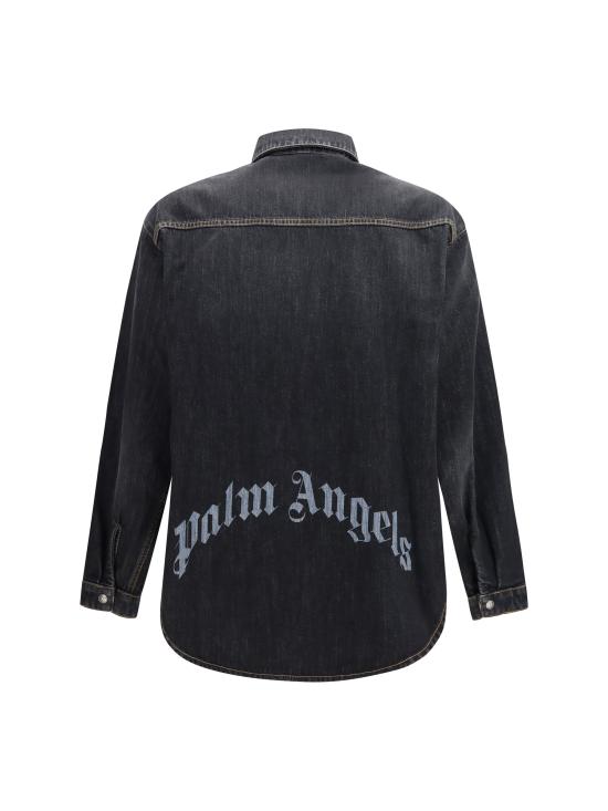 26FW 팜앤젤스 데님 셔츠 PAMYD001DN0011313 VINTAGE BLACK - PALM ANGELS
