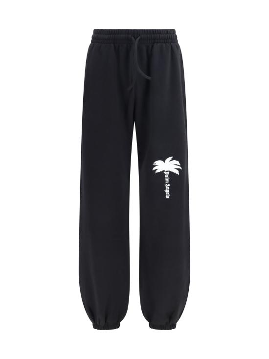 26FW 팜앤젤스 트레이닝/조거 팬츠 PAMCH001FL0051003 BLACK OFF WHITE